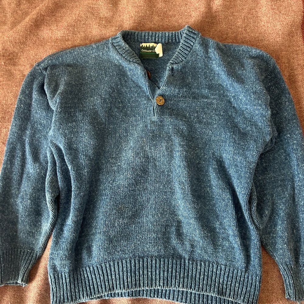 Men’s Coldwater Creek Blue Sweater Size M